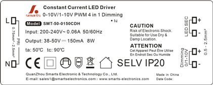 0-10V dimmable constant current led driver