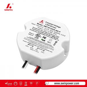 Alimentation LED à tension constante 25W, forme ronde, polyvalente et facile à installer - Swin Power