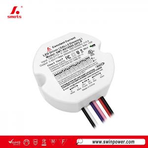 Pilote LED rond à courant constant dimmable DALI-2 de 15 W sans scintillement pour éclairage LED - Swin Power