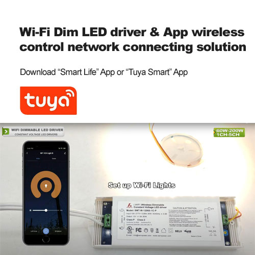  Wi-Fi Dim Driver LED & App Solution de connexion réseau de contrôle sans fil