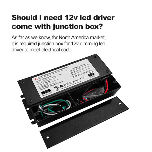 Dois-je avoir besoin d'un pilote led 12v livré avec une boîte de jonction ?