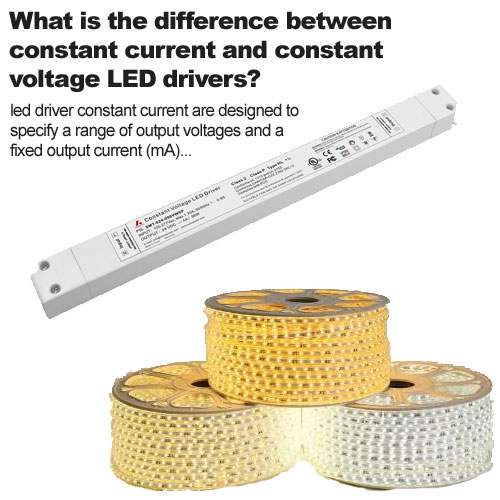 Quelle est la différence entre les drivers de LED à courant constant et à tension constante ?