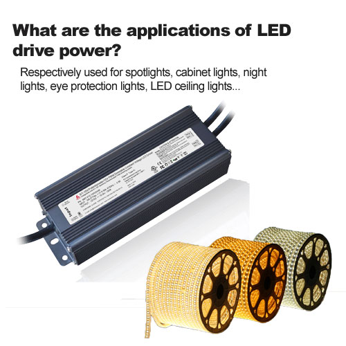 Quelles sont les applications de la puissance d'entraînement des LED ?