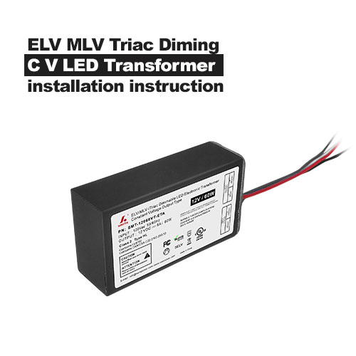 Instructions d'installation du transformateur LED ELV MLV Triac Diming CV