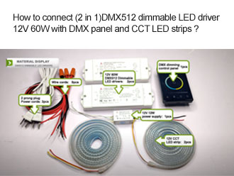 Qu'est-ce que le pilote LED dimmable (2 en 1) DMX512 ?